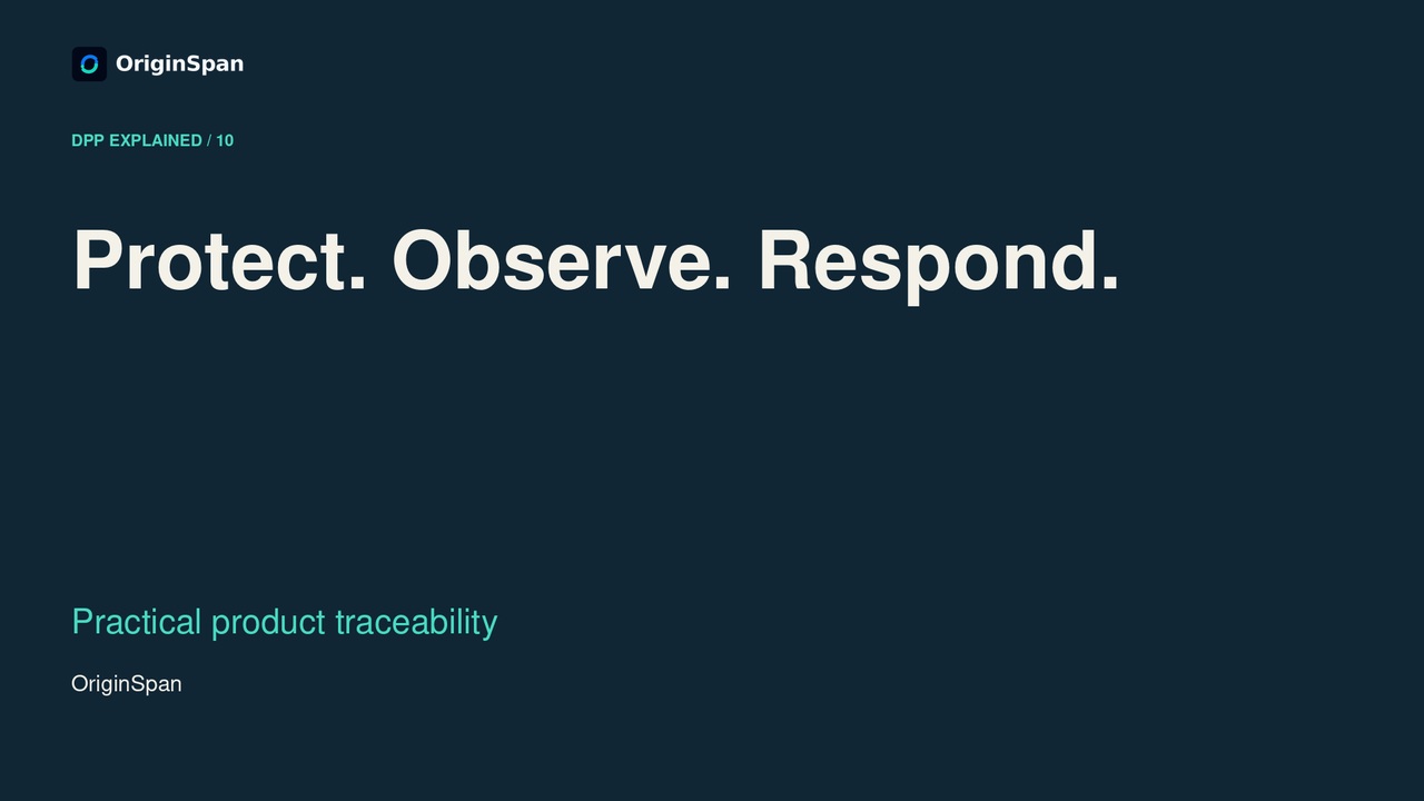 Product data security and monitoring